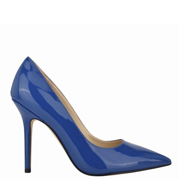 Nine West Bliss Pointy Toe Blue Pumps | South Africa 28I04-4A21